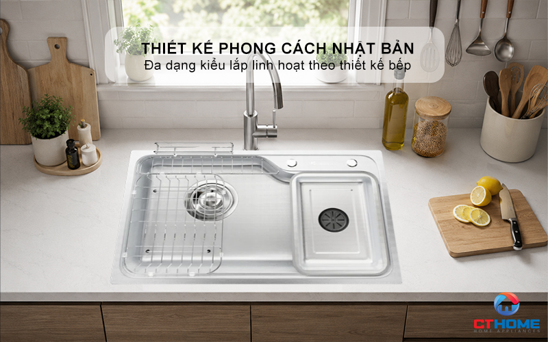 CHẬU RỬA CHÉN BÁT KONOX PHONG CÁCH NHẬT CHỐNG XƯỚC TARI SMART 8050 TARISMART8050 1