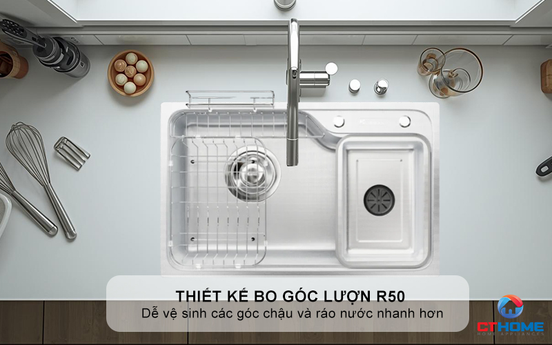 CHẬU RỬA CHÉN BÁT KONOX PHONG CÁCH NHẬT CHỐNG XƯỚC TARI SMART 8050 TARISMART8050 5