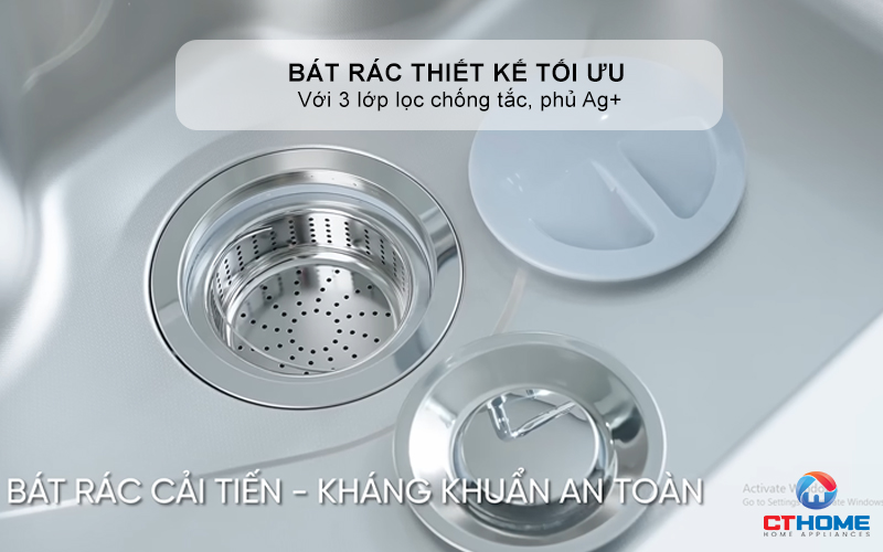 CHẬU RỬA CHÉN BÁT KONOX PHONG CÁCH NHẬT CHỐNG XƯỚC TARI SMART 9051 TARISMART9051 6