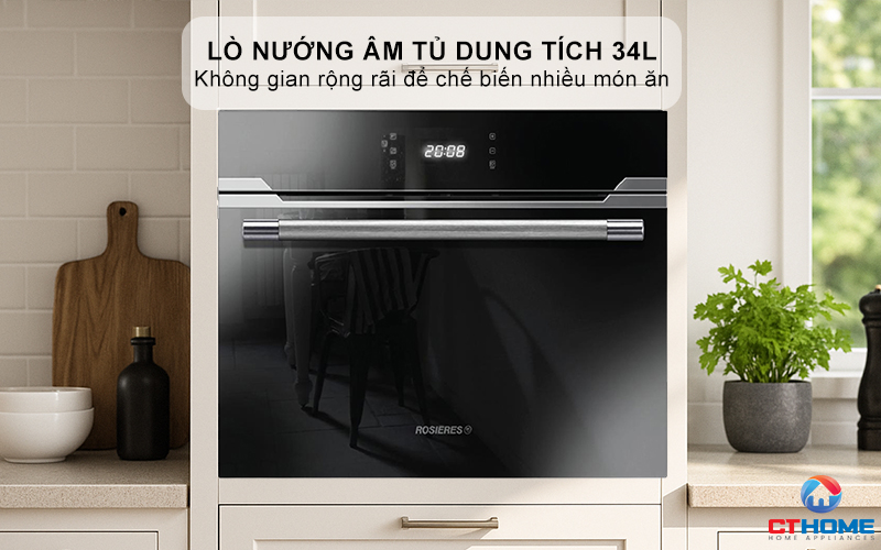 Dung tích 34L lý tưởng cho gia đình đông người