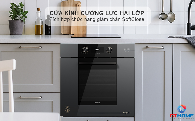 Cửa lò hai lớp cách nhiệt - Tích hợp chức năng giảm chấn SoftClose