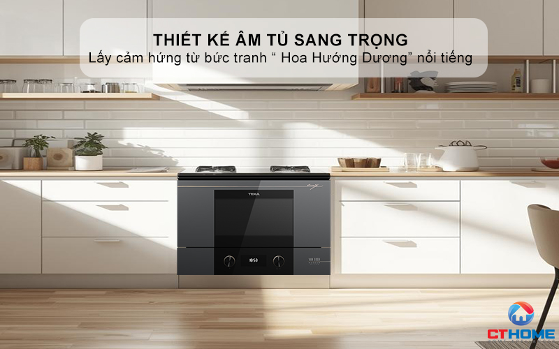 Thiết kế âm tủ sang trọng - Lấy cảm hứng từ bức tranh “ Hoa Hướng Dương” nổi tiếng