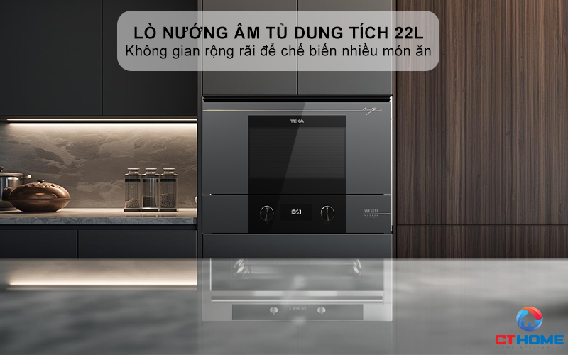 Lò vi sóng kết hợp nướng âm tủ dung tích 22L 