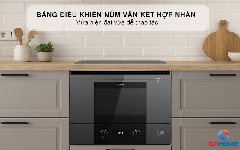 Bảng điều khiển kết hợp núm vặn và nhấn