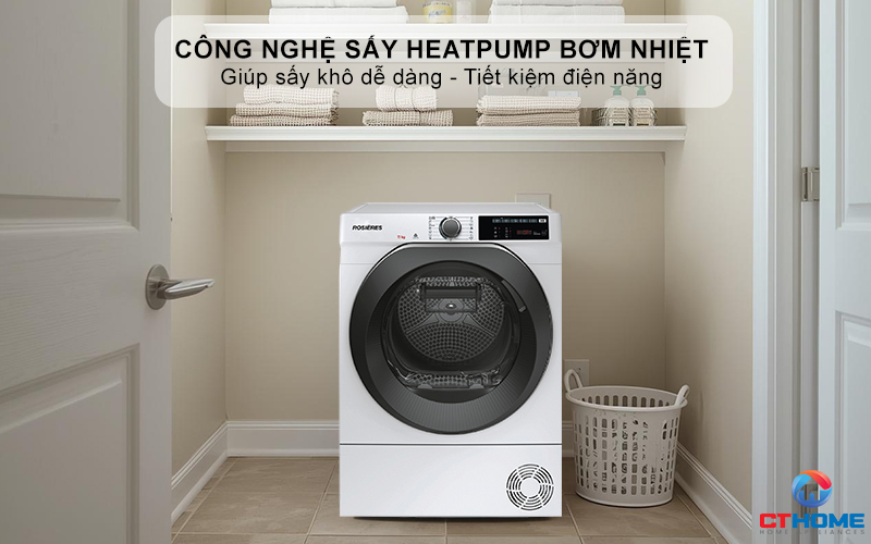 Công nghệ sấy Heatpump bơm nhiệt, giúp sấy khô dễ dàng - Tiết kiệm điện năng