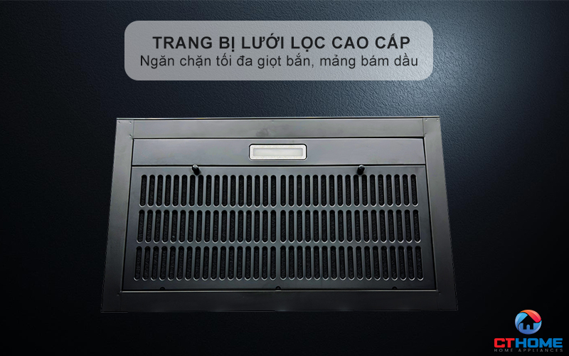 Hệ thống lọc thông minh với than hoạt tính và ống thoát ngoài