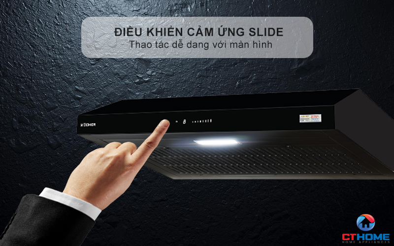 Điều khiển cảm ứng Slide - LED hiển thị rõ ràng