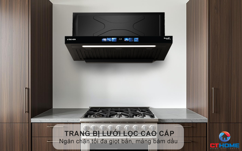 Trang bị 3 tấm lưới lọc cao cấp