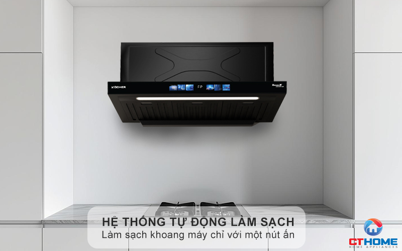 Hệ thống AutoClean tự động làm sạch hút mùi mới nhất