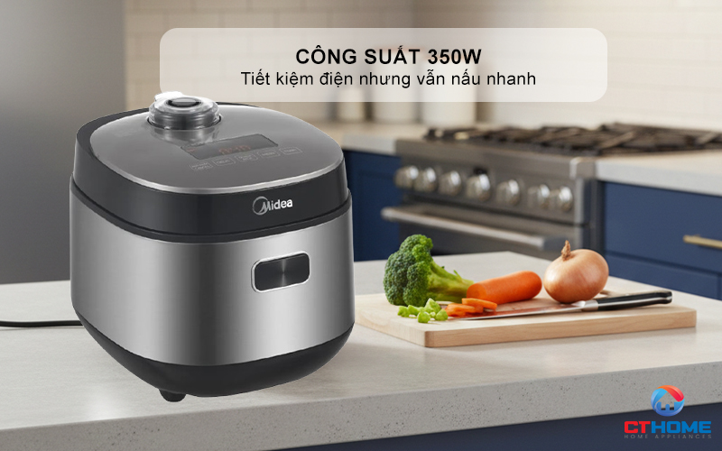 NỒI CƠM ĐIỆN TỬ MIDEA 350W MRD070T1BDS 2