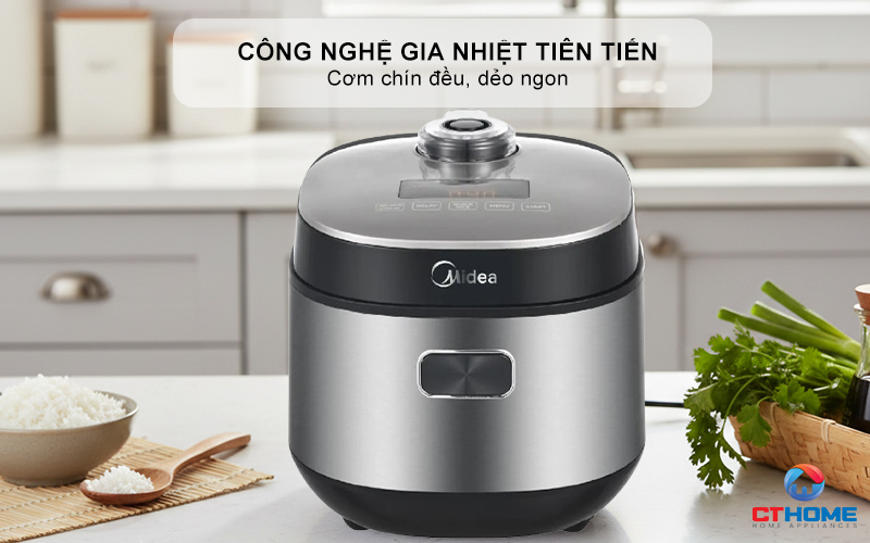 NỒI CƠM ĐIỆN TỬ MIDEA 350W MRD070T1BDS 4