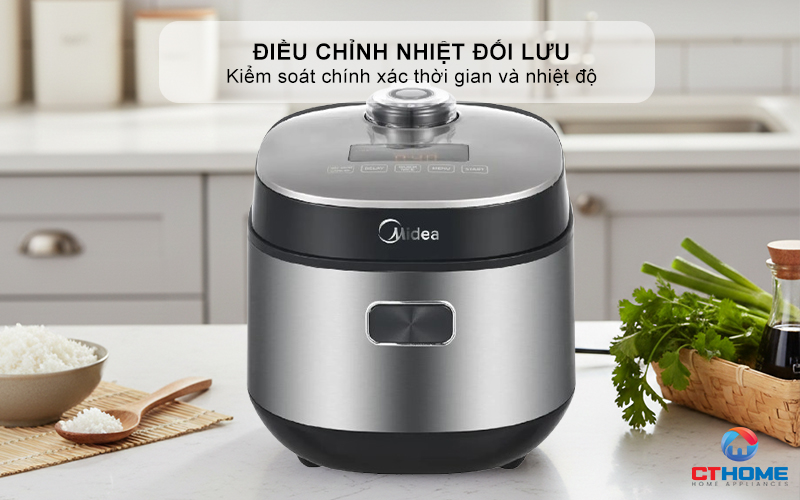 NỒI CƠM ĐIỆN TỬ MIDEA 350W MRD070T1BDS 5
