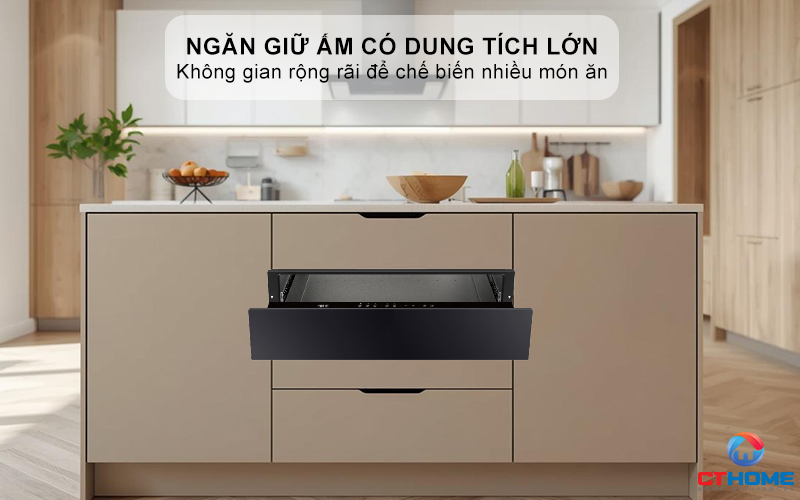 Dung tích lớn, chứa được nhiều đồ ăn