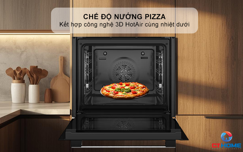 Chế độ Pizza kết hợp giữa 3D HotAir và nhiệt dưới