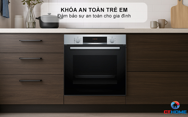 Chế độ an toàn khóa trẻ em, tự ngắt khi đủ nhiệt