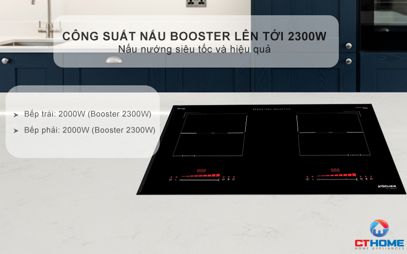 BẾP TỪ ĐÔI 2 VÙNG NẤU KOCHER  DI-330 PRO  DI330PRO 3