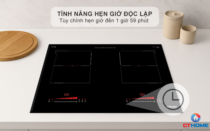 BẾP TỪ ĐÔI 2 VÙNG NẤU KOCHER  DI-330 PRO  DI330PRO 7