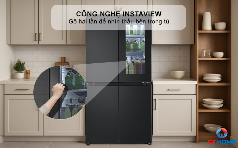 Công nghệ InstaView™ – Gõ nhẹ hai lần, nhìn thấu bên trong mà không cần mở cửa