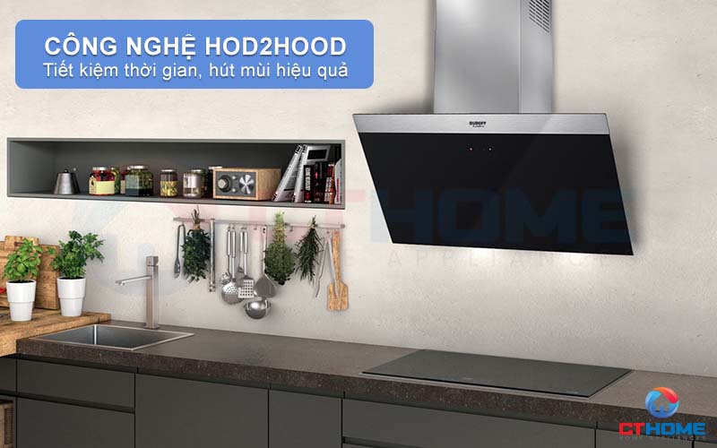Công nghệ Hob2Hood kết nối thông minh hút mùi với bếp từ