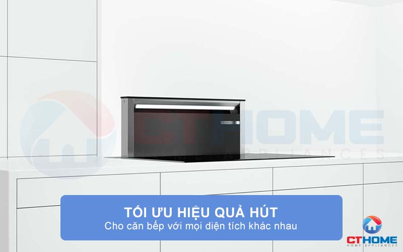 Tối ưu hiệu quả hút hơn cho căn bếp với mọi diện tích khác nhau