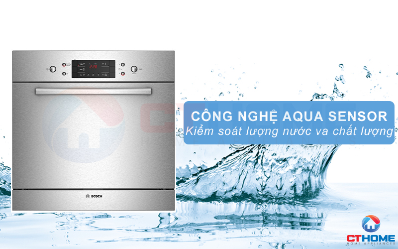 Chức năng cảm biến nước Aqua Sensor, kiểm tra được mức độ nước 