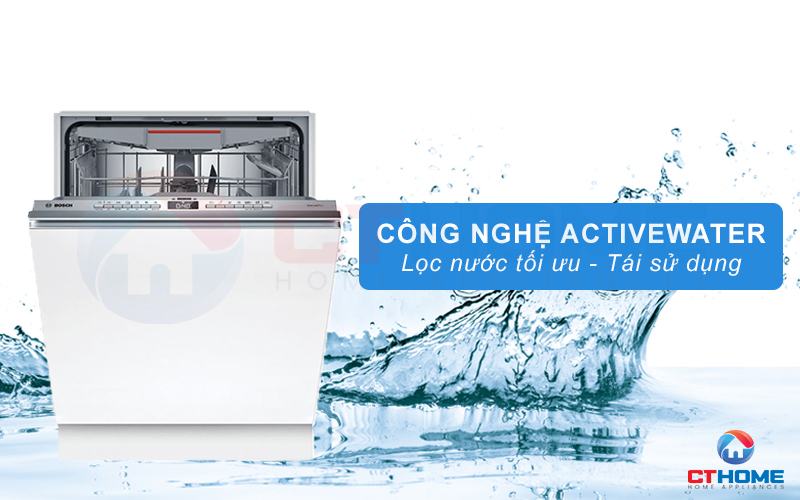 Tối ưu lượng nước rửa từng chu trình với công nghệ ActiveWater