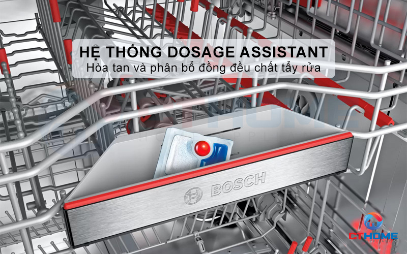 Hệ thống Dosage Assistant mang đến hiệu quả hòa tan và phân bổ chất tẩy tối ưu