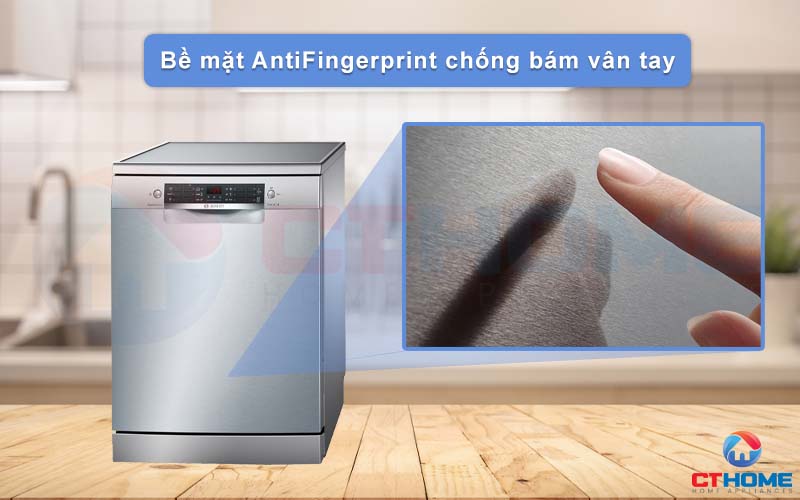 Bề mặt máy chống bám vân tay hiệu quả, đảm bảo vệ sinh máy dễ dàng