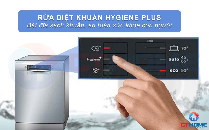 Bát đĩa sạch khuẩn, an toàn sức khỏe hơn khi kích hoạt thêm Hygiene Plus