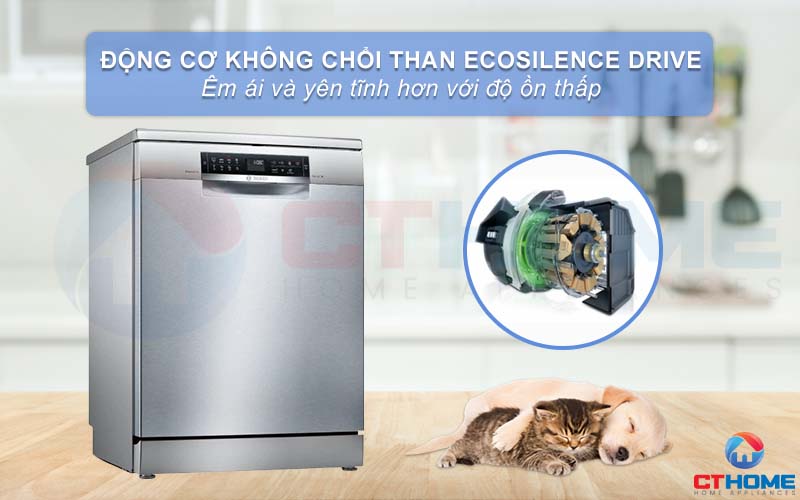 Động cơ EcoSilence Drive giúp máy hoạt động hiệu quả mà không gây tiếng ồn