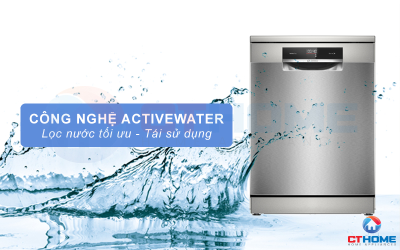 Công nghệ ActiveWater tối ưu lượng nước sử dụng