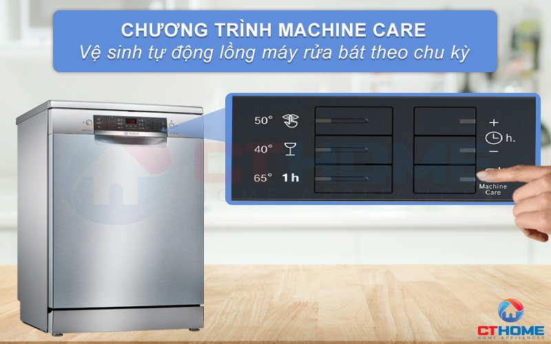 Chức năng tự động vệ sinh máy giúp máy bền bỉ và sạch sẽ hơn