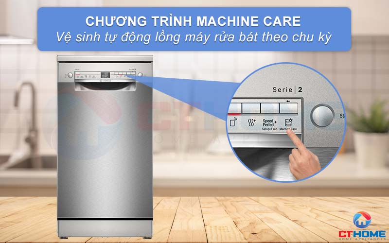 Làm sạch và nâng cao tuổi thọ của máy với chức năng “Machine Care”