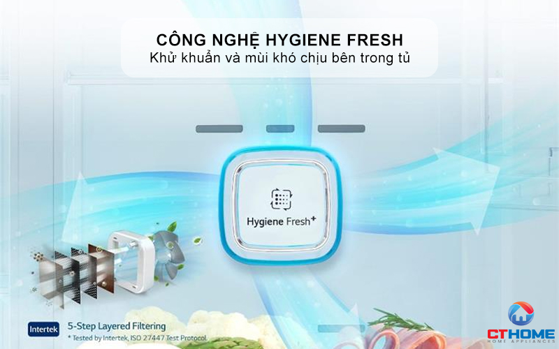 Công nghệ Hygiene Fresh+™ kháng khuẩn, khử mùi hiệu quả đến 99.999%