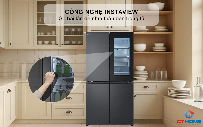 Công nghệ InstaView™ – Gõ nhẹ hai lần, nhìn thấu bên trong mà không cần mở cửa