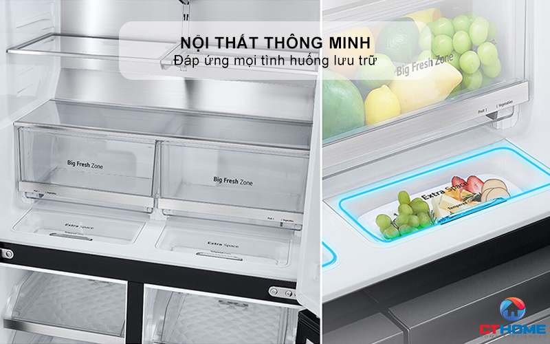 Với nội thất thông minh, tùy biến linh hoạt để đáp ứng mọi tình huống lưu trữ