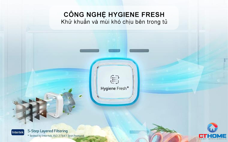 Công nghệ khử khuẩn Hygiene Fresh™ tạo không gian sạch khuẩn, giữ trọn vị tươi