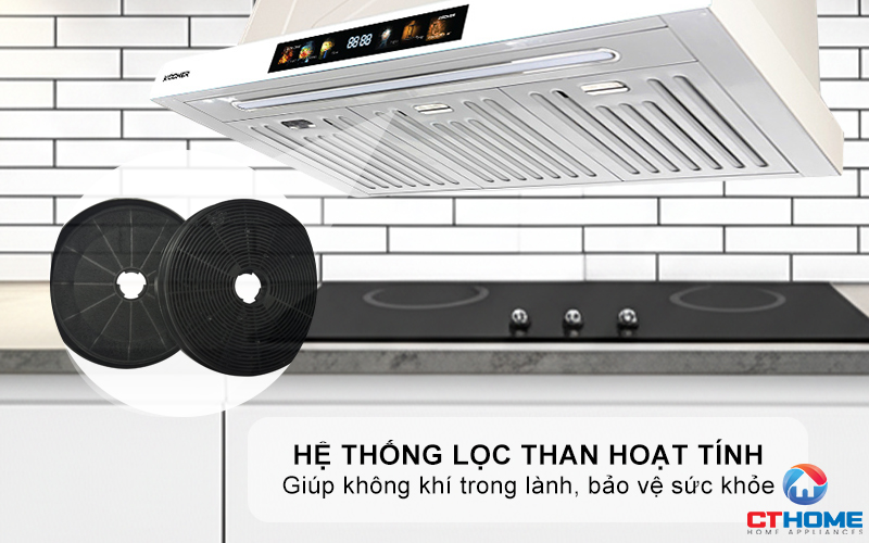 MÁY HÚT MÙI ÂM TỦ KOCHER TURBO X3D-350T NGANG 700MM TURBOX3D350T 7
