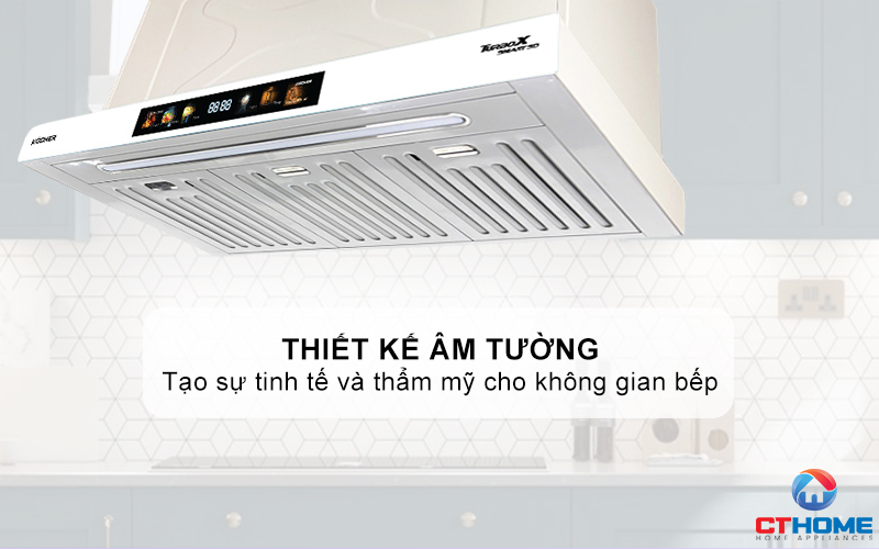 MÁY HÚT MÙI ÂM TỦ KOCHER TURBO X3D-350T NGANG 700MM TURBOX3D350T 1