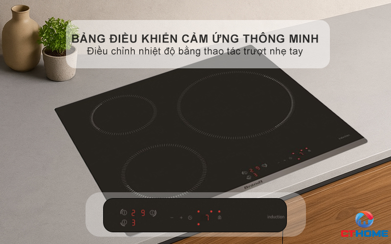 BẾP TỪ 3 VÙNG NẤU BRANDT BPI6314B 7200W MÀU ĐEN 4