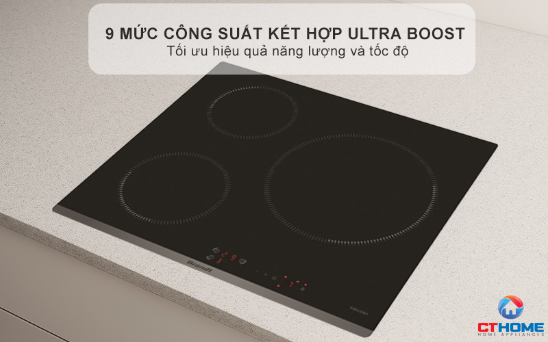 BẾP TỪ 3 VÙNG NẤU BRANDT BPI6314B 7200W MÀU ĐEN 5