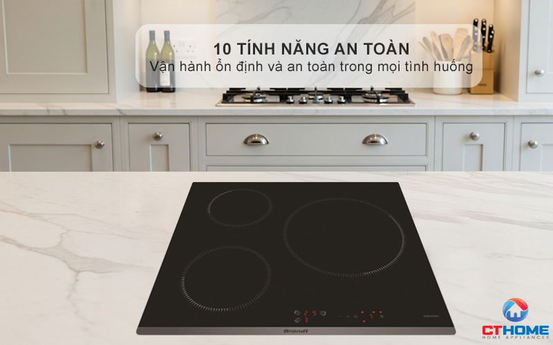 BẾP TỪ 3 VÙNG NẤU BRANDT BPI6314B 7200W MÀU ĐEN 7