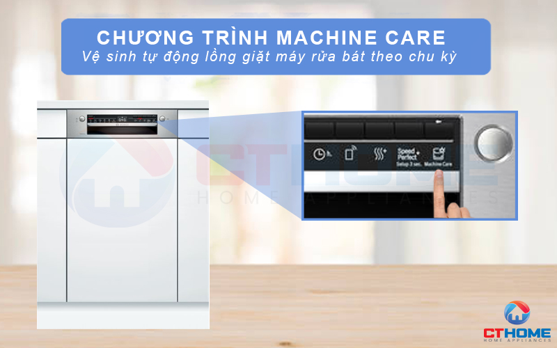 Vệ sinh máy tự động Machine Care giúp các giàn rửa luôn sạch sẽ