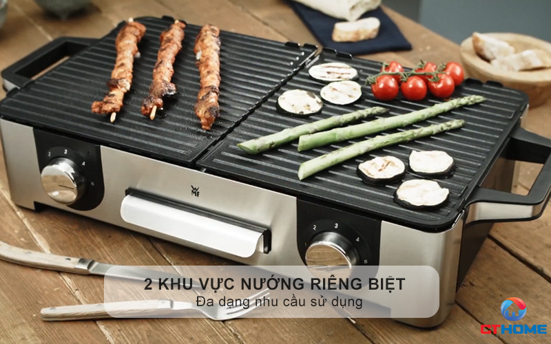 2 khu vực nướng riêng biệt - Đa dạng nhu cầu sử dụng