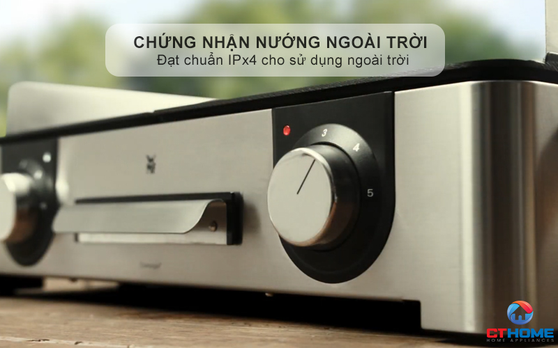 Chứng nhận nướng ngoài trời - Đạt chuẩn IPx4 cho sử dụng ngoài trời