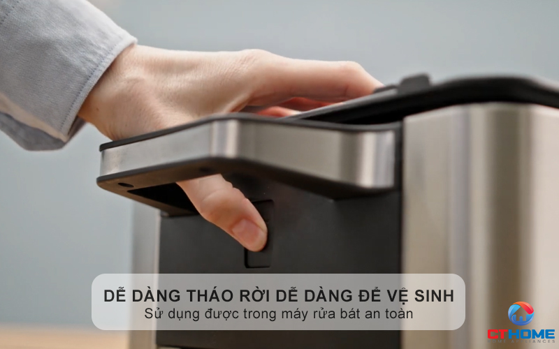 Dễ dàng tháo rời dễ dàng để vệ sinh, sử dụng được trong máy rửa bát an toàn