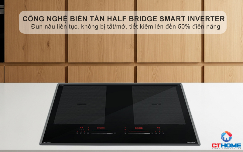 Công nghệ Half Bridge Smart INVERTER Duy trì nhiệt độ ổn định ở mức thấp nhất mà không cần bật/tắt liên tục