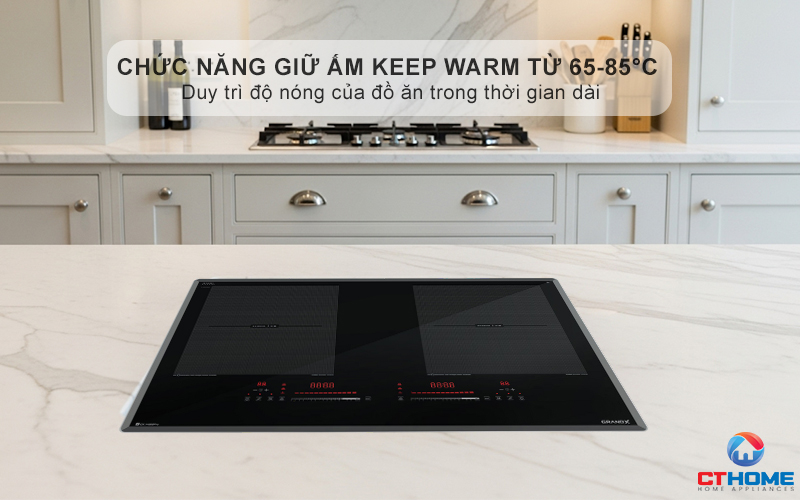 Chức năng hâm nóng (Keep Warm) với 3 mức nhiệt độ: 65°C, 75°C, 85°C