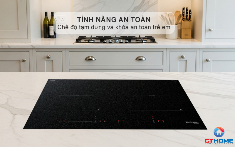 Tính năng khóa trẻ em an toàn và cảnh báo thông minh