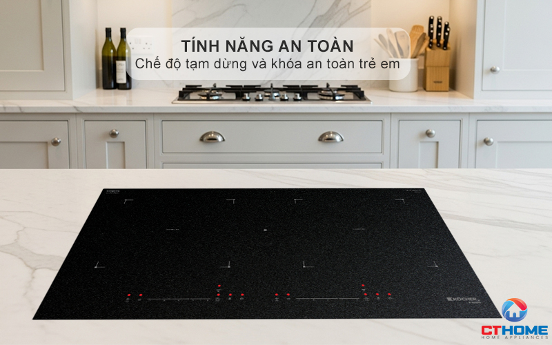 Tính năng khóa trẻ em an toàn và cảnh báo thông minh